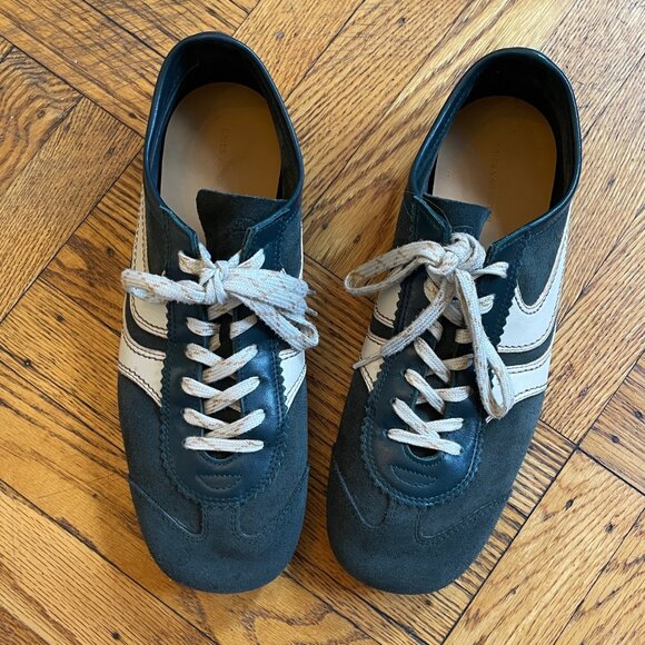 Dries Van Notes Sneakers in Bottle Green, Size 42 - Picture 3 of 8